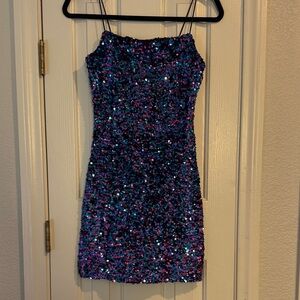 Sequin Party Dress - Multicolor